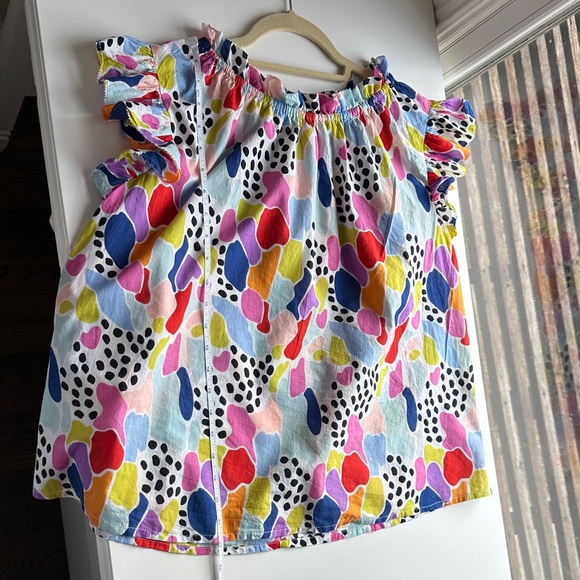 THML Multicolor Ruffle Sleeve Top - Picture 9 of 9